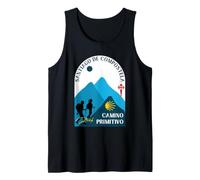 Camino Primitivo Pareja Peregrinos Santiago de Compostela 2026 Camiseta sin Mangas