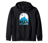 Camino Primitivo Pareja Peregrinos Santiago de Compostela 2026 Sudadera con Capucha