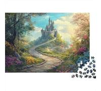 Camino sinuoso, Castillo de Cuento de hadasRompecabezas De 1000 Piezas para Adultos, Juegos Educativos52x38cm/1000pcs