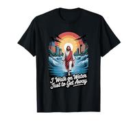 Camino sobre el Agua Jesús Solo Para Alejarme Cristiano Jesús Camiseta