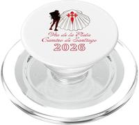 Camino Vía de la Plata Santiago Compostela 2026 Señora Peregrina PopSockets PopGrip para MagSafe