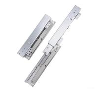 Caminos de cajón de cierre suave de 55 cm, guías de extensión completa para armarios, extensión de 3 etapas con amortiguación ajustable 3D, 40 kg (60 cm)