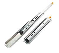 Caminos de cajón resistentes de 12 a 42 pulgadas, capacidad de carga de 220 kg, montaje lateral antioxidante, 1 par con cerradura para uso industrial, 76 mm de ancho
