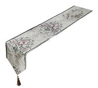 Caminos de Mesa Home Table Runner Hotel Long Coffee Mesa Zapatabena Cabinete Restaurante Mantel Aislado para Uso Diario(33x260cm)