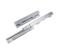 Caminos silenciosos de acero de cierre suave para cajones - Extensión completa de 250 mm, montaje en suelo de tres etapas para un funcionamiento estable y silencioso, ideal para cocina y muebles