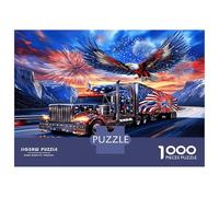 Camión águila con fuegos artificiales 1000 Piezas Puzzle El poder de la Cocheretera Paquete De Puzzle, Cochetón Premium - Hit Entre Los Mayores, Regalo De Inauguración, Diversión En Ca 38x26cm/1000pcs
