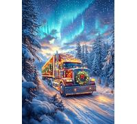 Camión con auroras boreales Puzzle 1000 Piezas Cartón Grueso Para Toda La Familia Animal de cuento de hadas de acompañamiento Noches Juegos En Familia Relajación Concentración Regalo Corporativo Regal