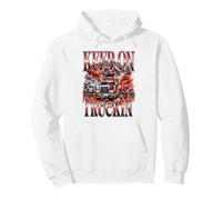 Camión con Conductor de semirremolque Keep On Truckin' Sudadera con Capucha