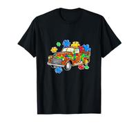 Camión de autismo con rompecabezas Conciencia sobre el autismo Camiseta