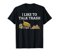 Camión de Basura Hablar Basura Divertido vehículo Dumping Arte Camiseta