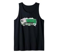 Camión de Basura Pintura de Acuarela Splash Reciclaje Arte Camiseta sin Mangas
