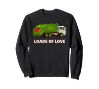 Camión de Basura Valentine Loads of Love Reciclaje Vehículo Sudadera