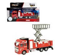 Camión De Bomberos Con Cesto Extensible Modelo De Metal Metal World Escala 1:43