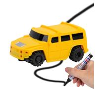 Camión de coche inductivo - Abs 8,5 cm | Rastreador de línea de sensor óptico, crea pistas sin fin, control perfecto de curvas precisas - Juego de viaje a casa para mejorar el