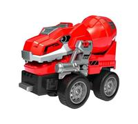 Camión de Construcción Vehículo de Juego para Niños Camión de Transformación Juguete Infantil Material PP Resistente Adecuado para Juego Imaginativo H, Camión Mezclador Rojo