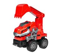 Camión de Construcción Vehículo de Juego para Niños Camión de Transformación Juguete Infantil Material PP Resistente Adecuado para Juego Imaginativo H, Excavadora roja