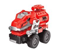 Camión de Construcción Vehículo de Juego para Niños Camión de Transformación Juguete Infantil Material PP Resistente Adecuado para Juego Imaginativo H, Camión Cisterna Rojo