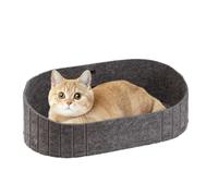 Camión de gatos: cama de cachorro de 24.02 pulgadas para uso interior, portátil con almohadilla a prueba de masticación, suministros para mascotas para automóviles, al aire libre, viajes, acampar, dor