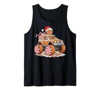 Camión de Hombre de Jengibre de Navidad Camiseta sin Mangas