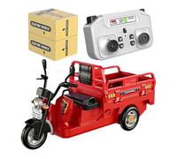 Camión De Juguete - Aleación De Aluminio Caucho ABS 5.71x2.05x3.07 Pulgadas | Luces Efectos De Sonido Elevación De Carga Camión Volquete | Juguete Rickshaw Con Control Remoto Para Niños, Niños Y