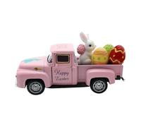 Camión de juguete Easter Basket Stuffers - Vehículo de aleación a escala 1:32 con huevos y | Juego de niños interactivo rústico "Primavera" | Modelo de coche de metal con puerta abierta | Kindergarten