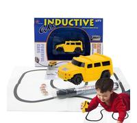 Camión de juguete inductivo mágico | Mini juguete automático Seguidor de líneas vehículo | Regalo novedoso juguete interactivo MINT con sensor óptico Juguete educativo - para niños