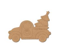 Camión de Navidad con árbol premarcada 1 madera contrachapada italiana popular / 3 pulgadas / 1
