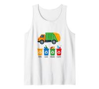 Camión de Reciclaje para el día de la Basura para niños y niñas Camiseta sin Mangas