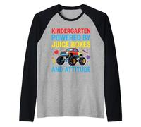 Camión de Regreso al Colegio de jardín de inf Camiseta Manga Raglan