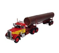 Camión De Transporte De Madera A Escala 1:43 Modelo 281 Modelo De Coche Estático Coleccionable De Aleación Marrón