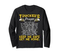Camión Divertido Trucker Prayer Lord Keep Me Safe Get Me Home Manga Larga