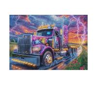 Camión Grande Puzzle 300 Piezas Decoración Moderna Coche Rompecabezas para Adultos 3D DIY Creativo Desafío Intelectual Juguete Educativo 300 PCS
