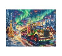 Camión Grande Puzzle 500 Piezas Educativo Construir 3D Coche Rompecabezas para Familia Maquetas Educativas Desafío Intelectual Decoración Hogar 500 PCS