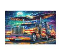 Camión Grande Puzzles 1000 Piezas Estera Portátil Plegable Vehículo de Transporte automotriz Rompecabezas para Adultos Desafío Intelectual Aliviar Estrés Decoración Hogar 3D 1000 PCS