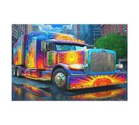 Camión Grande Puzzles 1000 Piezas Impossible 3D Vehículo de Transporte automotriz Rompecabezas para Adultos Desafío Intelectual Estera Portátil DIY Moderno Creativo 1000 PCS