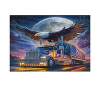 Camión Grande Puzzles 300 Piezas Alivio Estrés Mental Vehículo de Transporte automotriz Rompecabezas 3D para Toda La Familia Juguete Educativo Desafío Intelectual 300 PCS