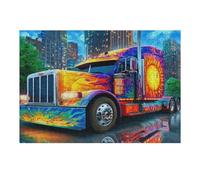 Camión Grande Puzzles 300 Piezas Maquetas 3D Construir Sin Pegamento Vehículo de Transporte automotriz Rompecabezas Educativo para Familia Desafío Intelectual Decoración Hogar 300 PCS