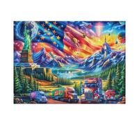 Camión Grande Puzzles 500 Piezas Alivio Estrés Mental Coche Rompecabezas 3D para Toda La Familia Juguete Educativo Desafío Intelectual 500 PCS