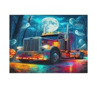 Camión Grande Puzzles 500 Piezas Desafío Nivel Difícil Vehículo de Transporte automotriz Rompecabezas para Adultos Aliviar Estrés Decoración Hogar DIY Moderno Portátil 500 PCS