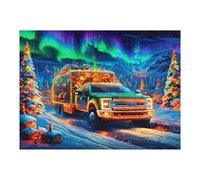Camión Grande Puzzles 500 Piezas Impossible 3D Vehículo de Transporte automotriz Rompecabezas para Adultos Desafío Intelectual Estera Portátil DIY Moderno Creativo 500 PCS