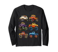 Camión Grande Retro Vintage de Monster Trucks Manga Larga