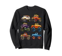 Camión Grande Retro Vintage de Monster Trucks Sudadera