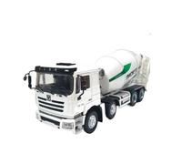 Camión Hormigonera A Escala 1:35 Modelo De Juguete De Aleación Simulada Soporte Exhibición Blanco Coleccionable