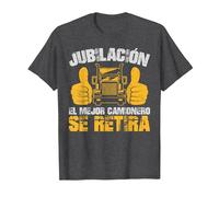 Camión Jubilación Mejor Camionero Se Retira Truck Camiseta, Hombre, Jaspeado Oscuro, 5XL