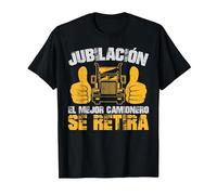 Camión Jubilación Mejor Camionero Se Retira Truck Camiseta, Hombre, Negro, 4XL