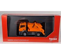 Camión MAN TGS NN Con Volquete AK12, Naranja Municipal 1:87 Herpa 319768