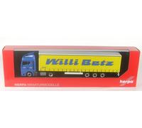 Camión MAN TGX GM Lowlinergardinenplanen-Sattelzug Willi Betz 1:87 Herpa