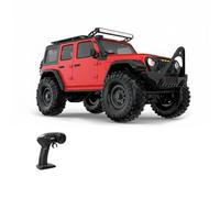 Camión monstruo a escala 1/16, 2.4G 4WD Off-Road RC Rock Crawler con luces LED multimodo, servo de engranaje de metal de 9 kg para aficionados
