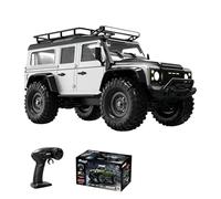 Camión monstruo a escala 1/16, 2.4G 4WD Off-Road RC Rock Crawler con luces LED multimodo, servo de engranaje de metal de 9 kg para aficionados