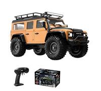 Camión monstruo a escala 1/16, 2.4G 4WD Off-Road RC Rock Crawler con luces LED multimodo, servo de engranaje de metal de 9 kg para aficionados